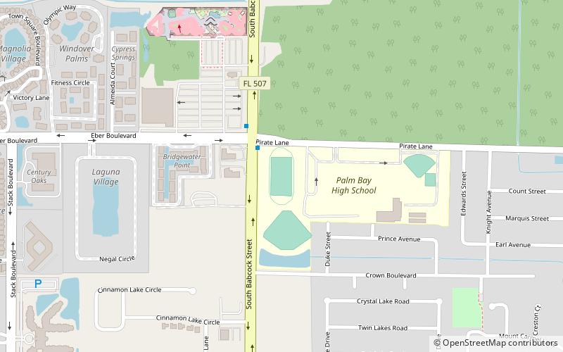 Florida Tech Panther Stadium location map