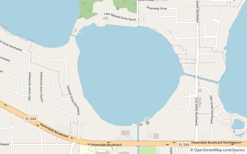 Lake Idylwild location map