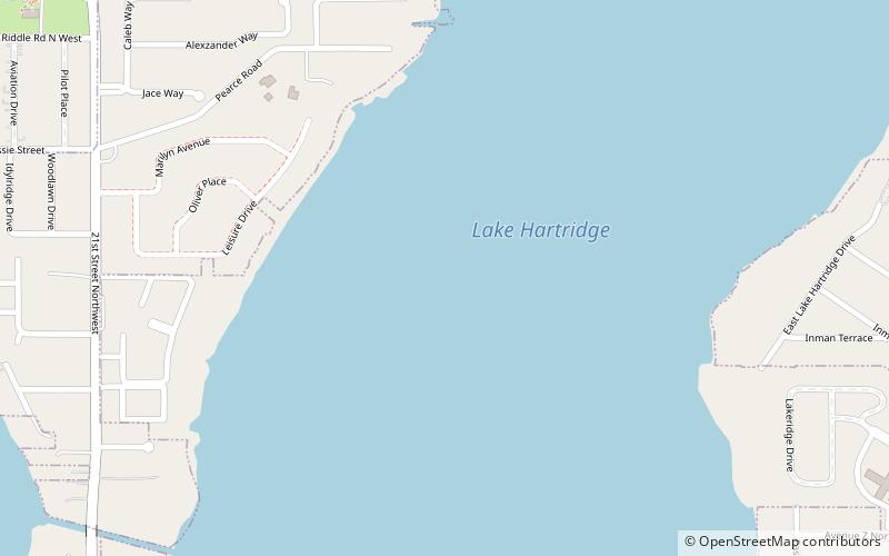 Lake Hartridge location map
