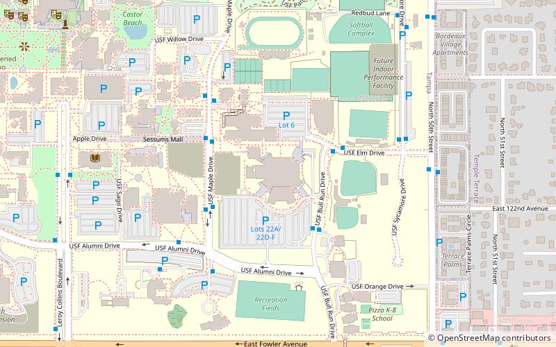 USF Sun Dome location map