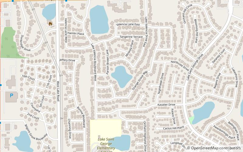 lake valencia palm harbor location map