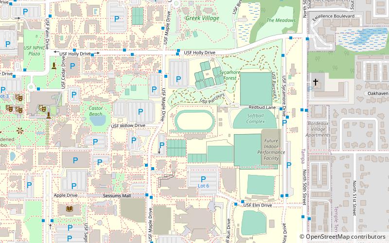 usf track and field stadium tampa location map