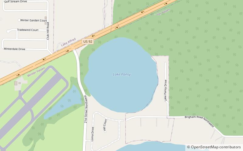 Lake Pansy location map