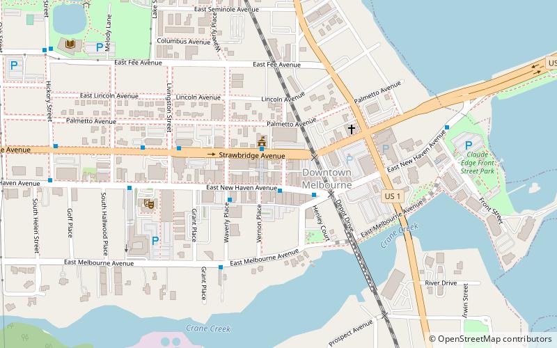 downtown melbourne location map