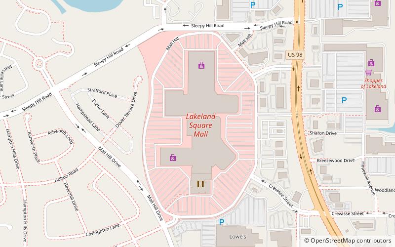 Lakeland Square Mall location map