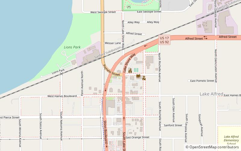 Lake Alfred location map