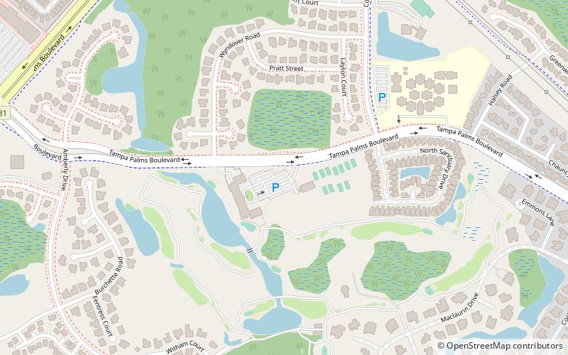 Tampa Palms Golf & Country Club location map