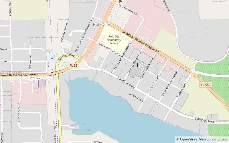 Polk City location map