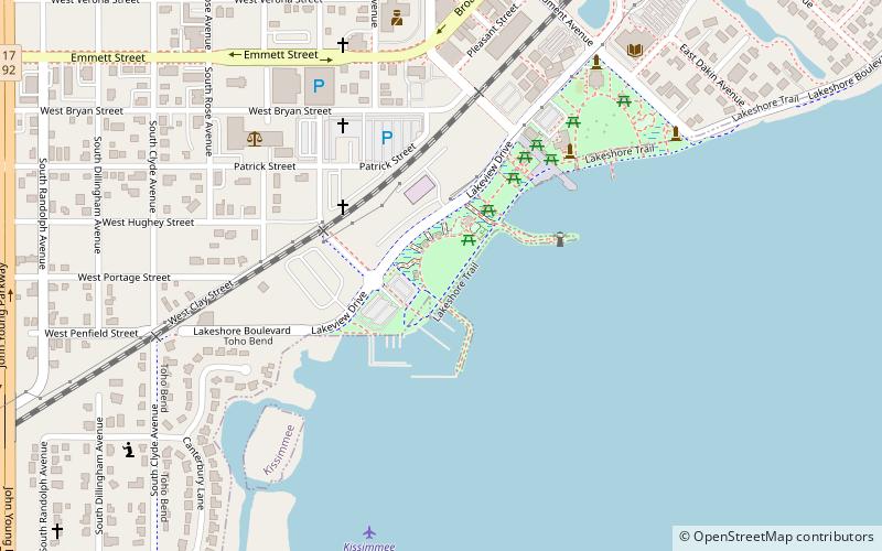 Lake Toho Marina location map