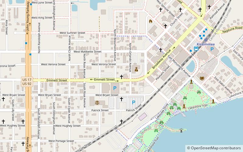 Osceola County Courthouse location map