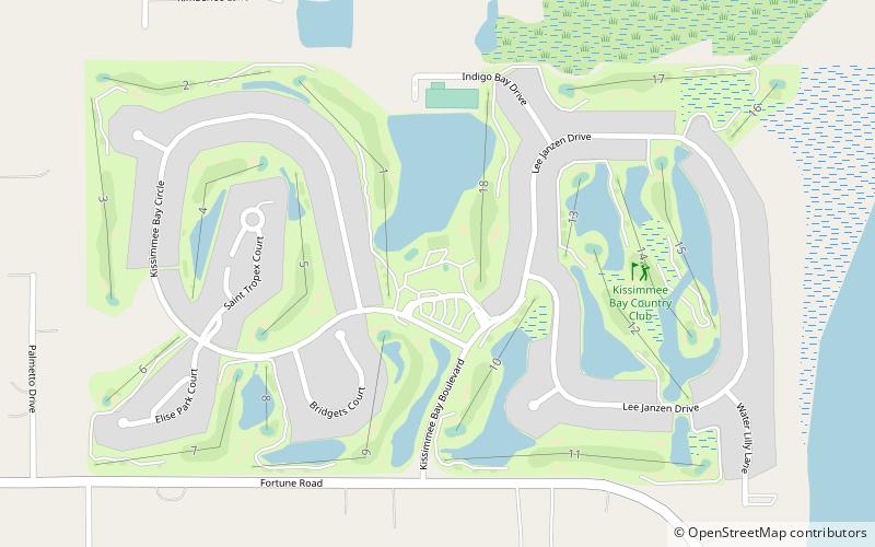 Kissimmee Bay Country Club location map