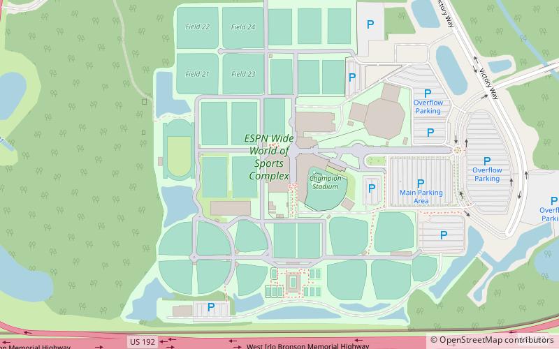 HP Field House location map