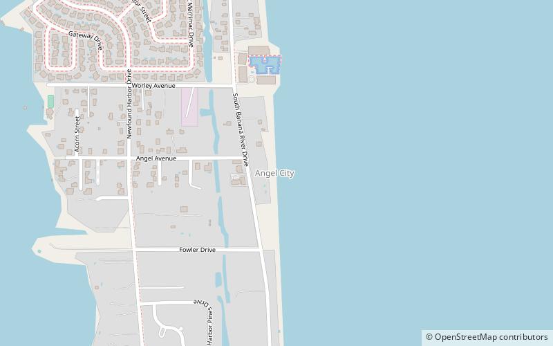 angel city merritt island location map