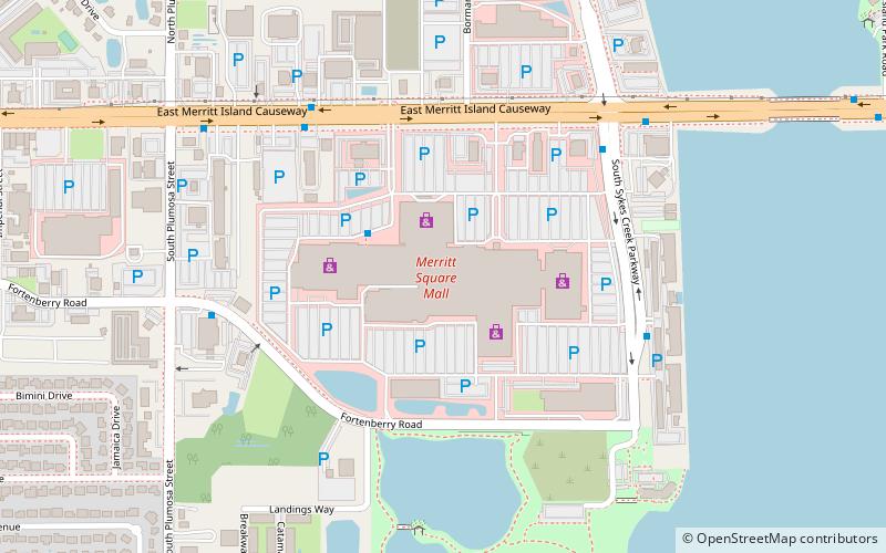 Merritt Square Mall location map