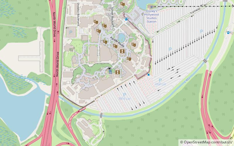 Jim Henson's Muppet Vision 3-D location map