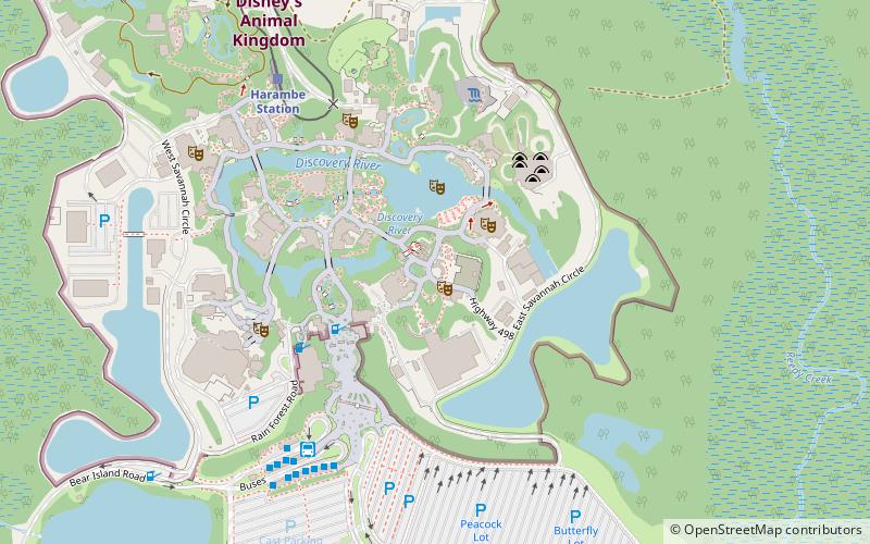 Disney's Animal Kingdom location map