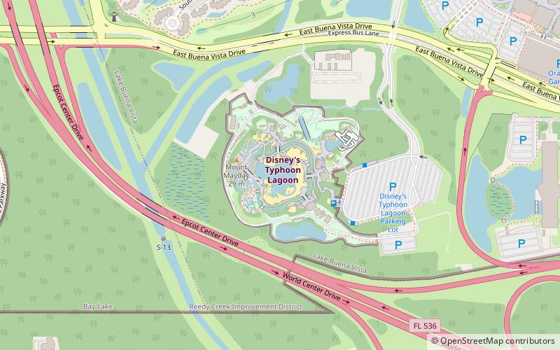 Disney's Typhoon Lagoon location map