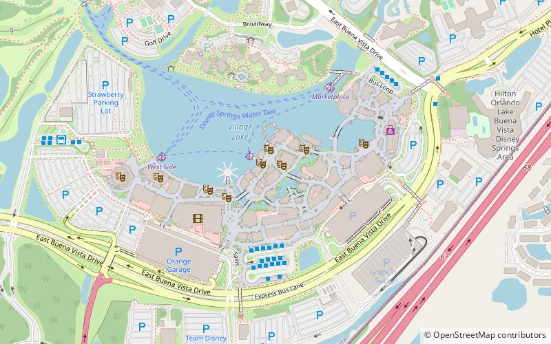 Downtown Disney Pleasure Island location map
