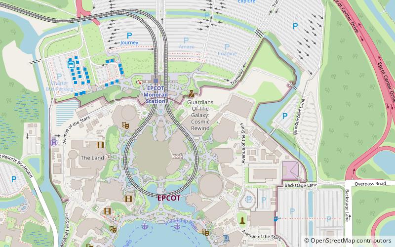 Guardians of the Galaxy Roller Coaster location map