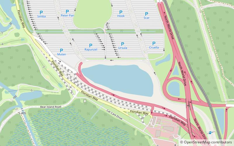 Walt Disney World Speedway location map