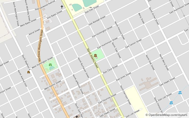 Beeville Art Museum location map