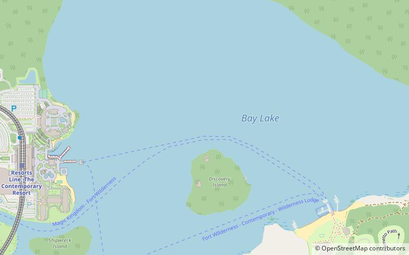 bay lake walt disney world resort location map