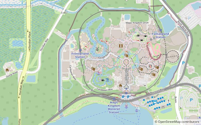 Tapis Volants d'Aladdin location map