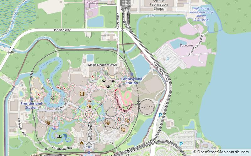 Casey Jr. Splash 'N' Soak Station location map