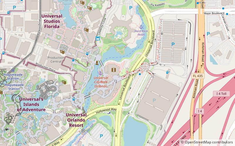 Woody Woodpecker's Nuthouse Coaster location map