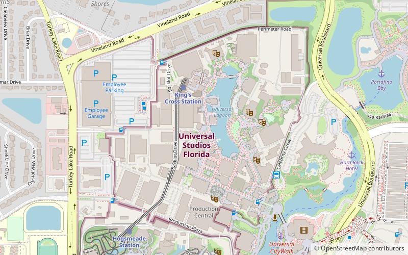 Universal Monsters Live Rock and Roll Show location map