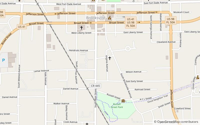 Judge Willis Russell House location map