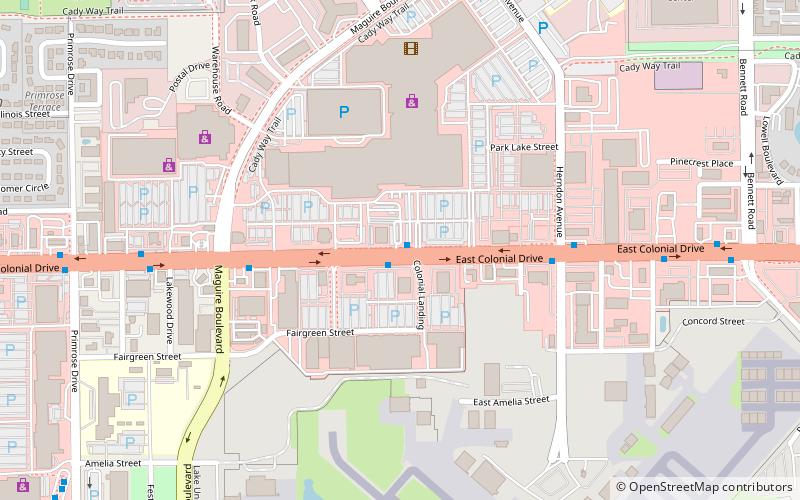 Orlando Fashion Square location map