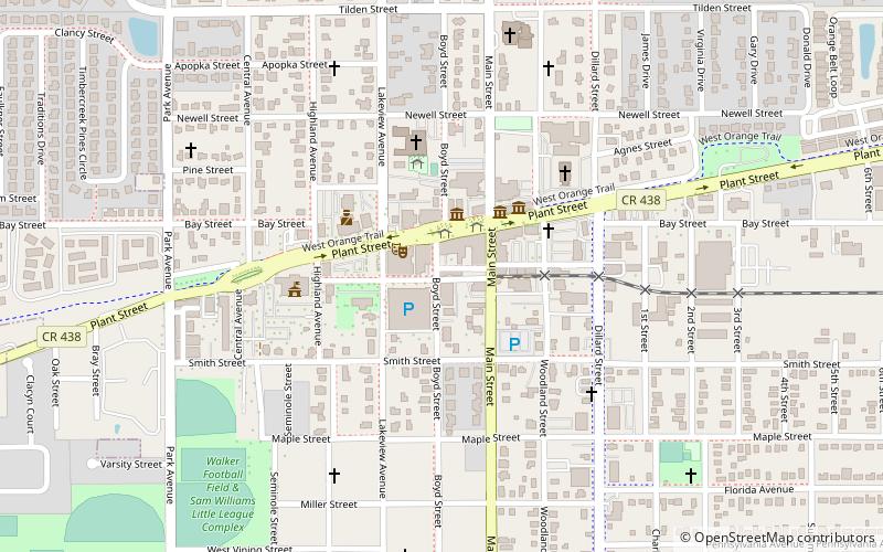 Central Florida Railroad Museum location map