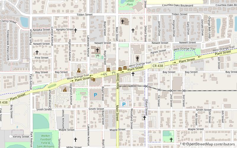 Winter Garden Downtown Historic District location map