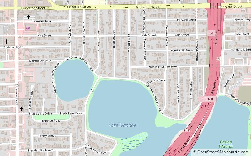 Lake Ivanhoe Historic Residential District location map