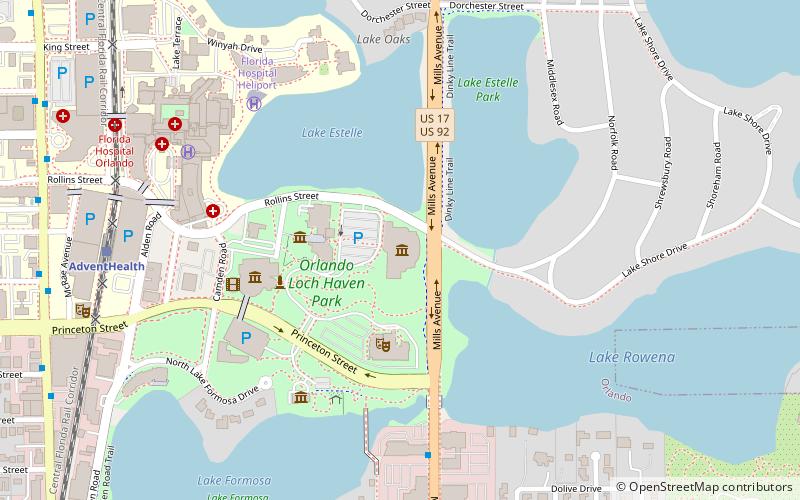 Orlando Museum of Art location map