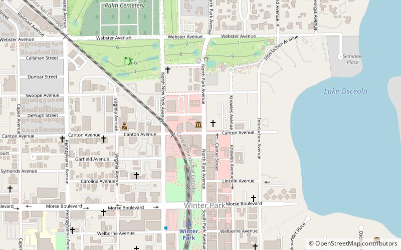 Tiffany Chapel location map