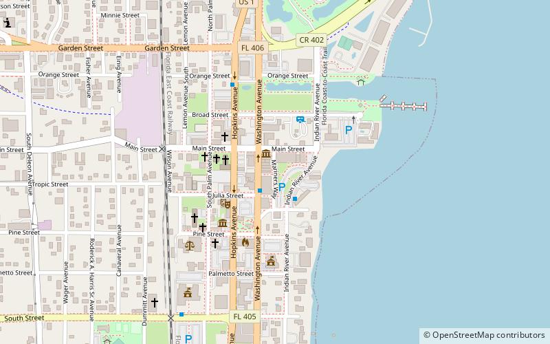 Titusville Commercial District location map