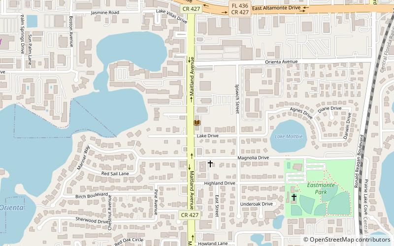 altamonte springs library location map