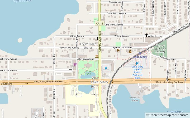 Lake Mary Chamber of Commerce Building location map