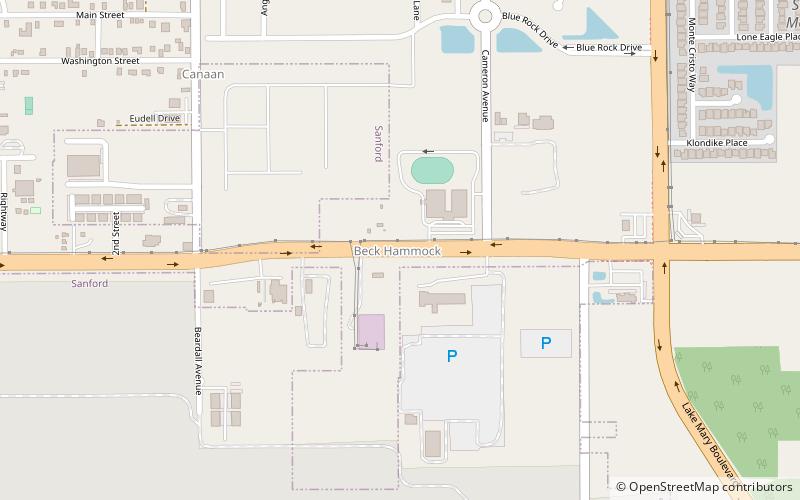 Beck Hammock location map