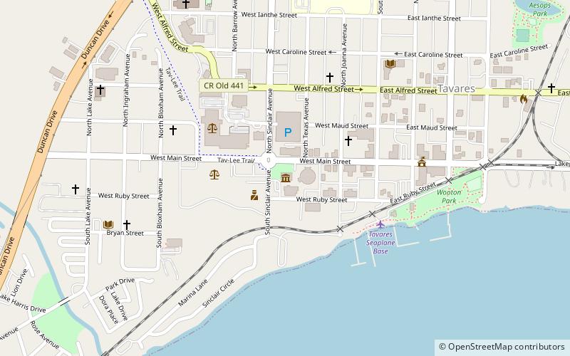 Old Lake County Courthouse location map