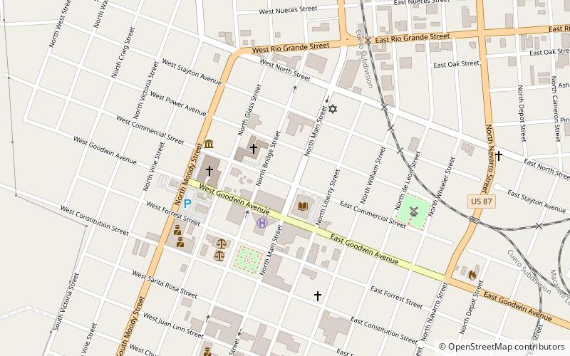 Leo J. Welder Center for the Performing Arts location map