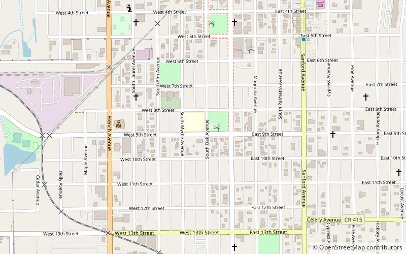 Sanford Residential Historic District location map