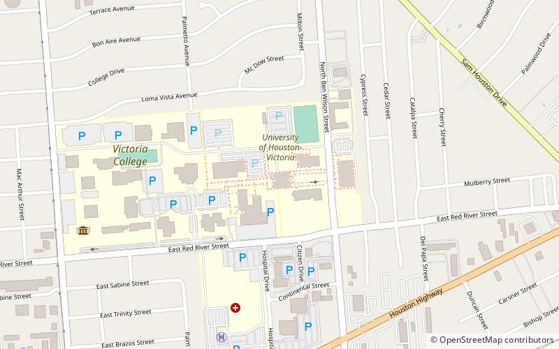 University of Houston–Victoria location map