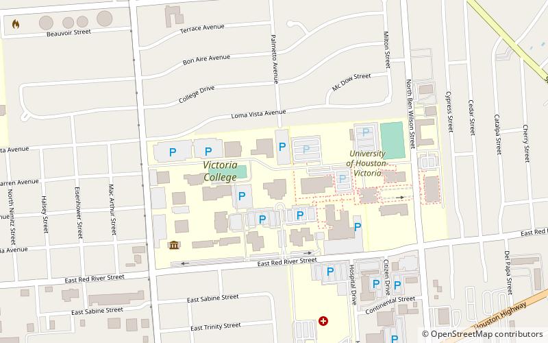 victoria college location map