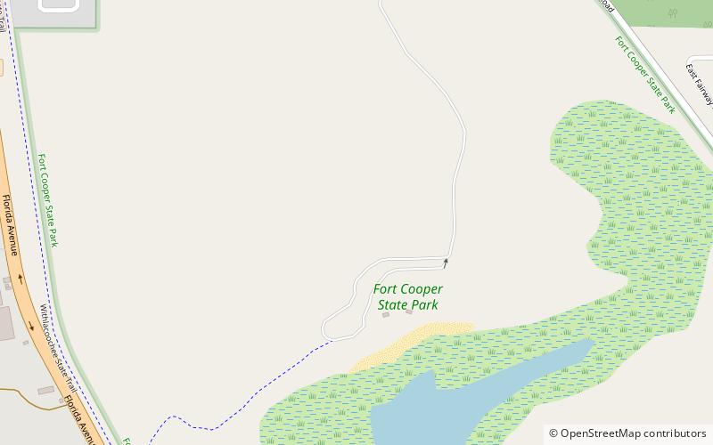 Fort Cooper State Park location map