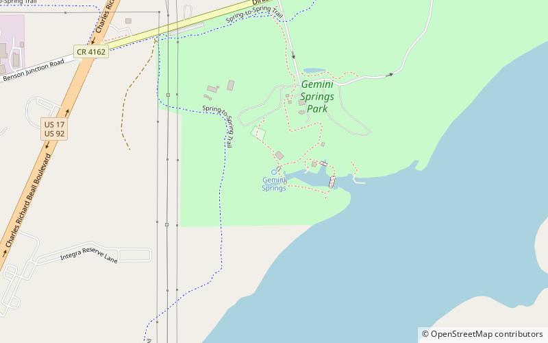 Gemini Springs Park location map