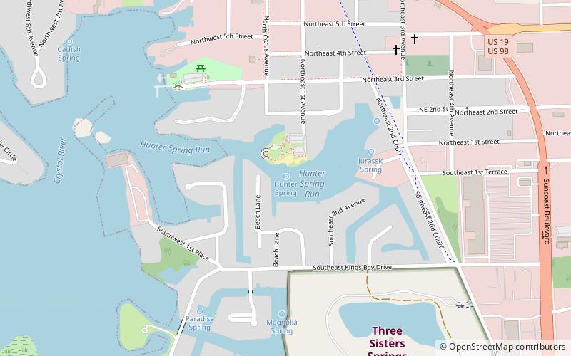 Hunter Springs location map