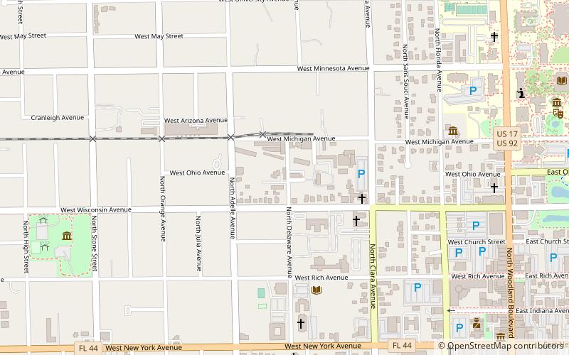 West DeLand Residential District location map